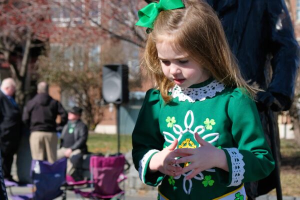 Young Irish Dancer at the Irish Memorial in Philadelphia