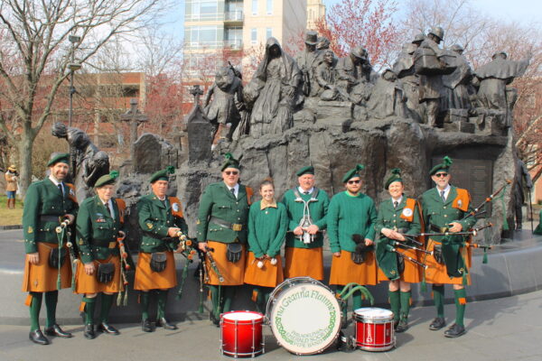 Irish Pipers at the Memorial