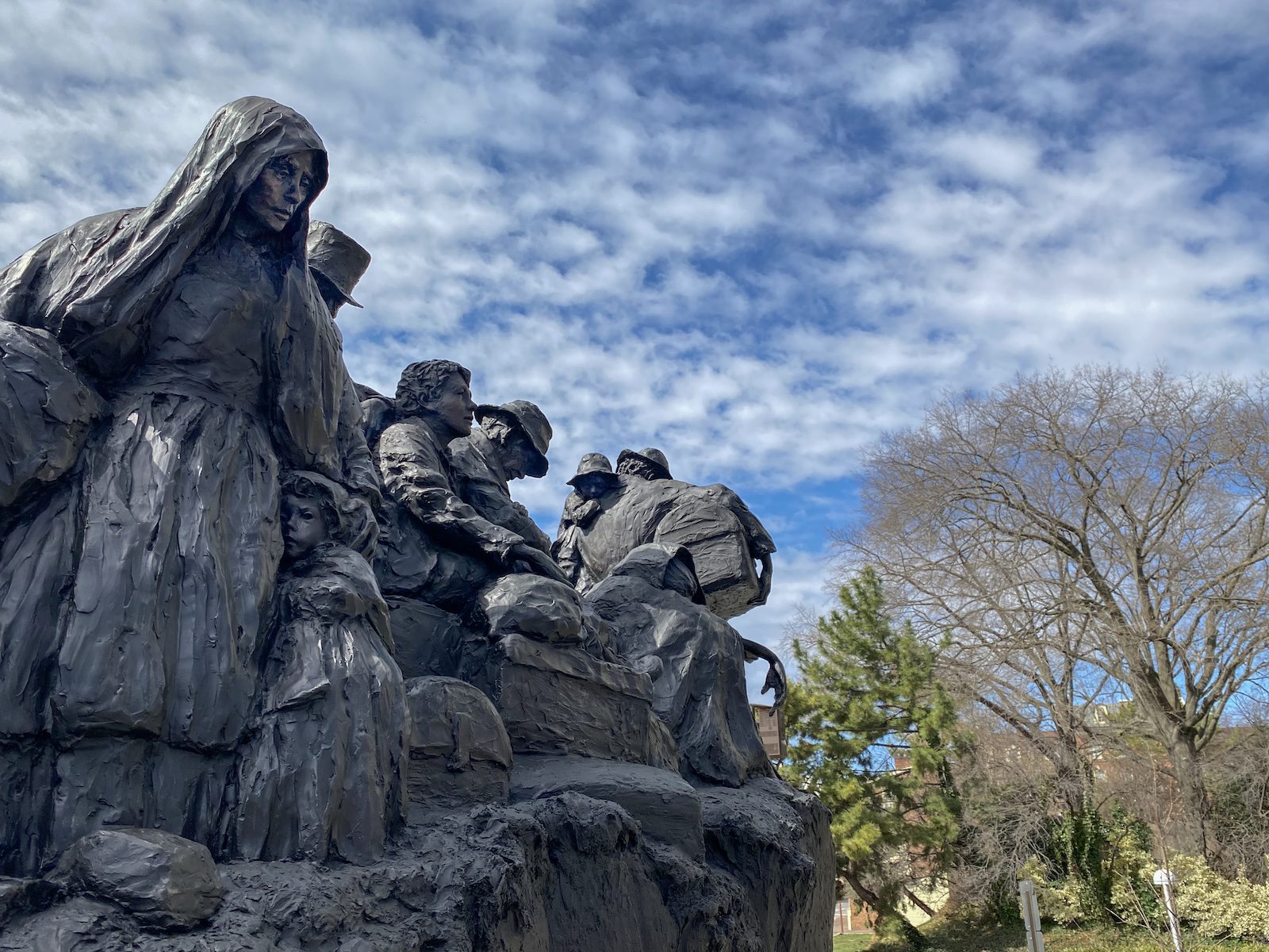 The Irish Memorial in Philadelphia closeup