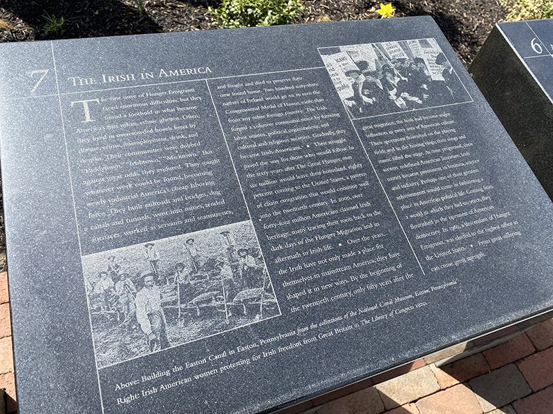 The Irish in America Story at the Irish Memorial in Philadelphia