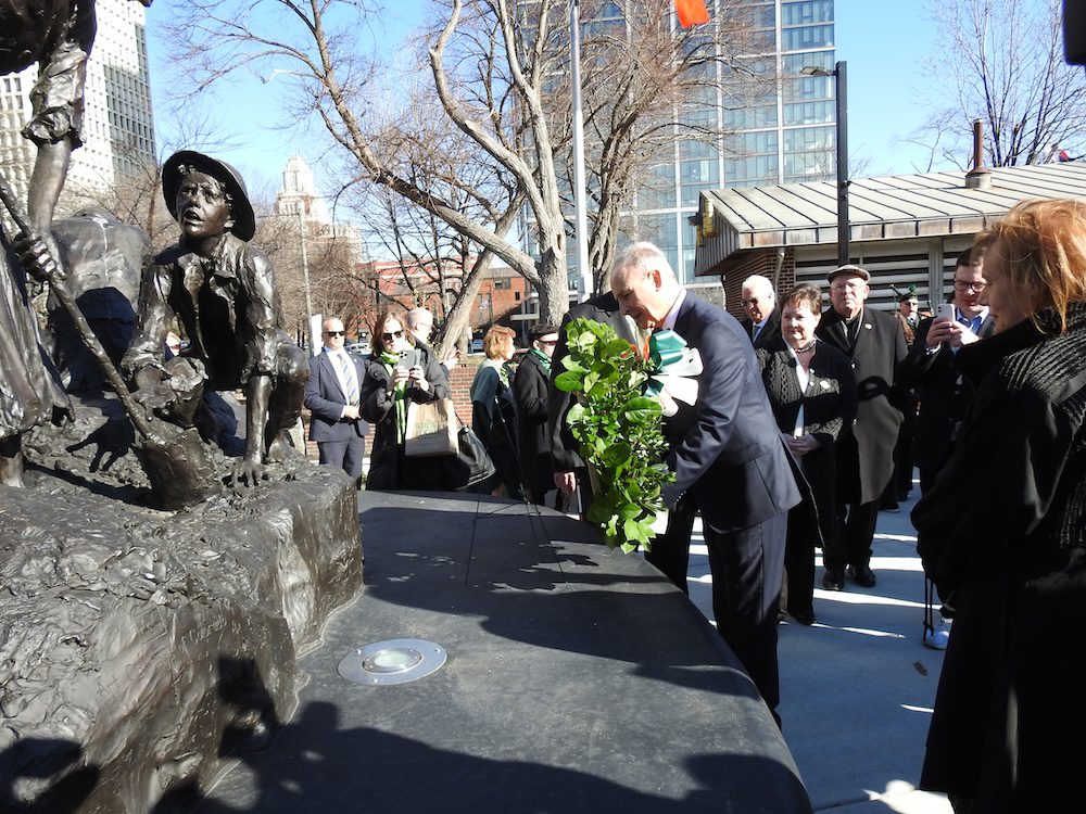 Taoiseach Micheál Martin Visits the Irish Memorial