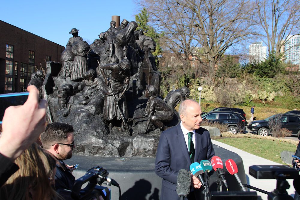 Taoiseach Micheál Martin Visits the Irish Memorial