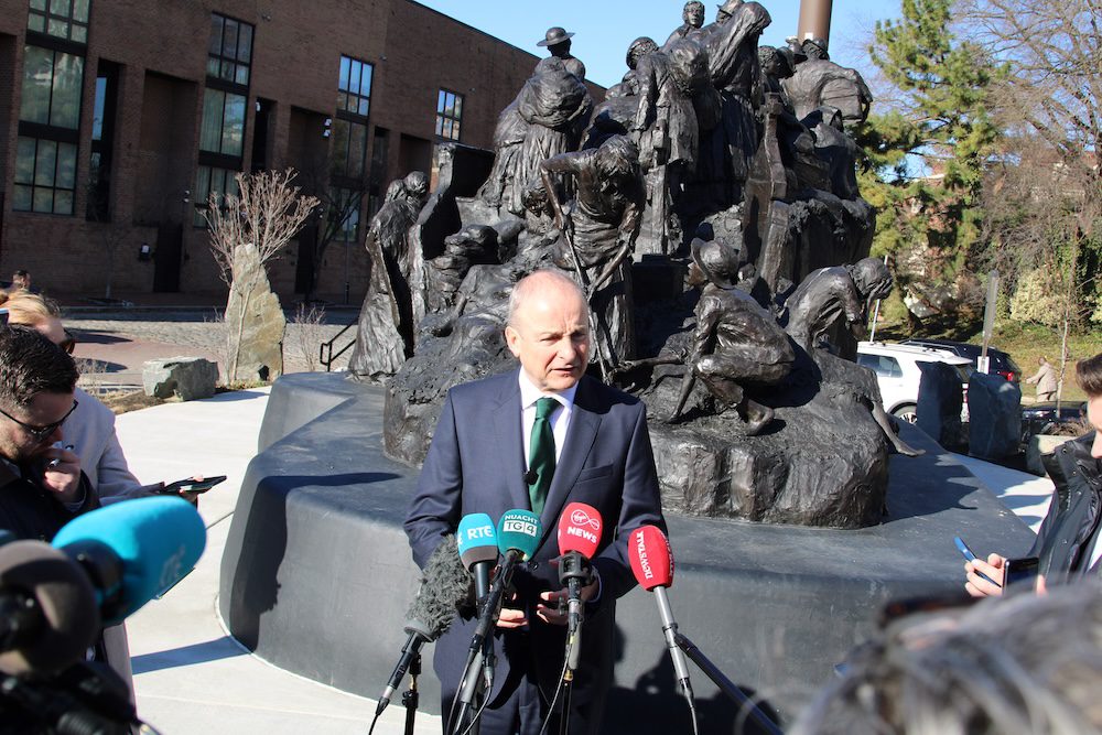 Taoiseach Micheál Martin Visits the Irish Memorial