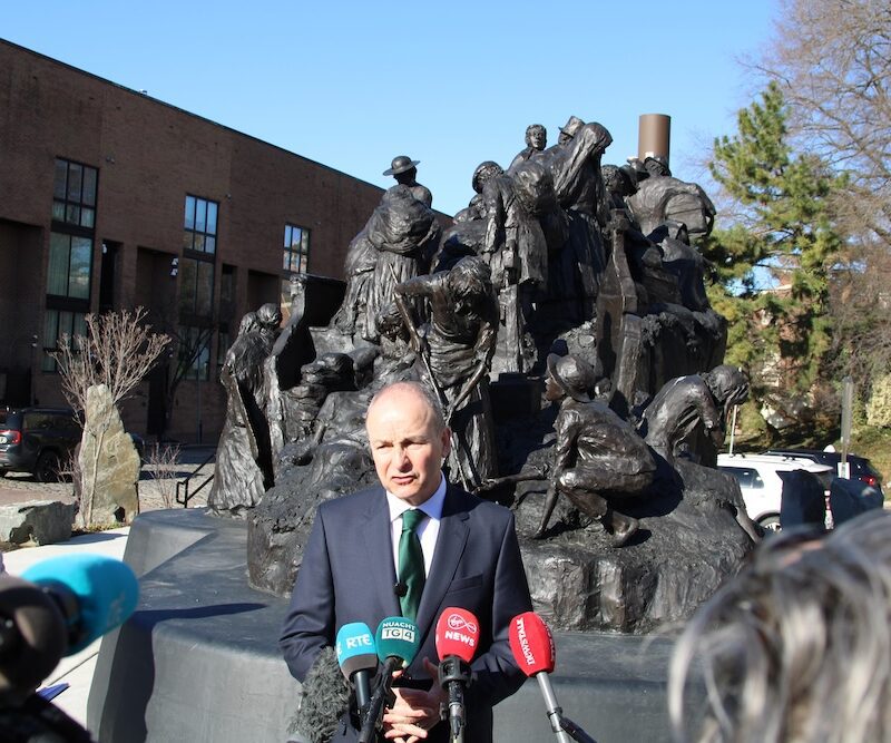 Taoiseach Micheál Martin Visits the Irish Memorial