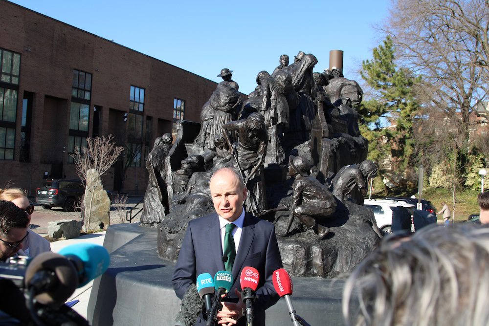 Taoiseach Micheál Martin Visits the Irish Memorial
