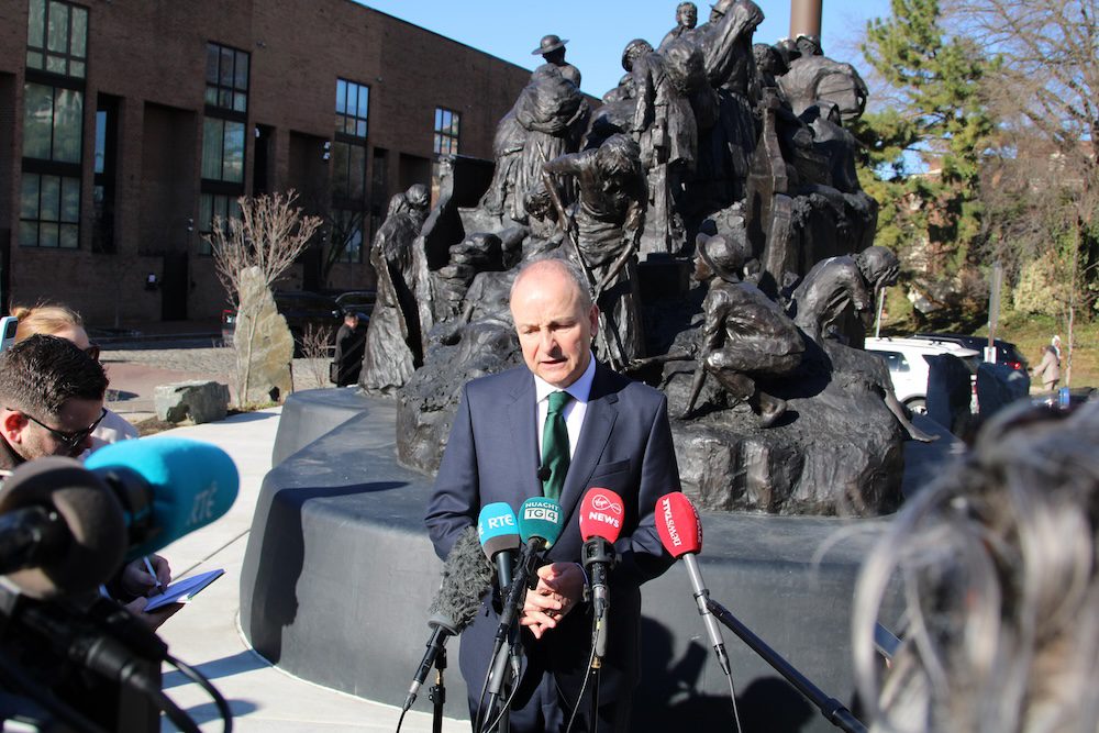 Taoiseach Micheál Martin Visits the Irish Memorial