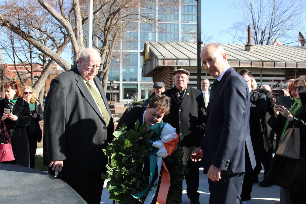 Taoiseach Micheál Martin Visits the Irish Memorial