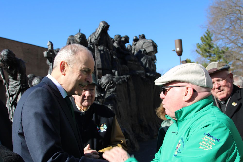 Taoiseach Micheál Martin Visits the Irish Memorial