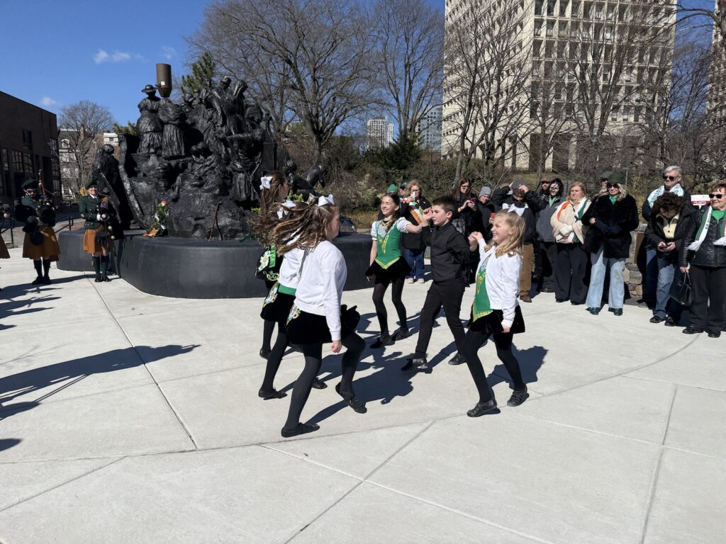 Irish Dancers Saint Patrick's Day Commeration at The Irish Memorial