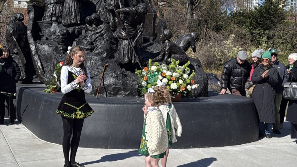 Saint Patrick's Day Commeration at The Irish Memorial