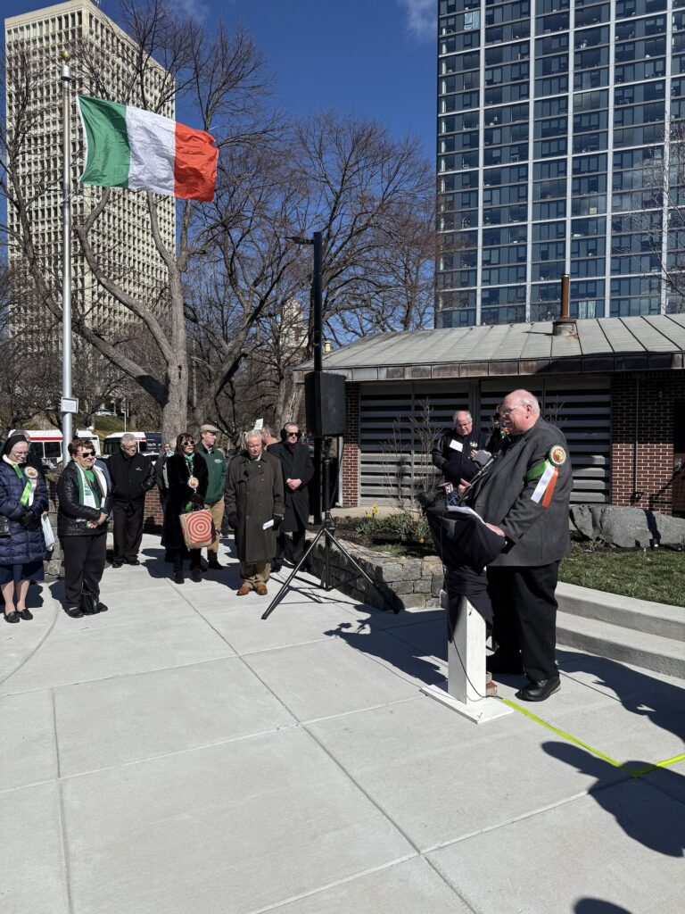 Bob Gessler at Saint Patrick's Day Commeration at The Irish Memorial