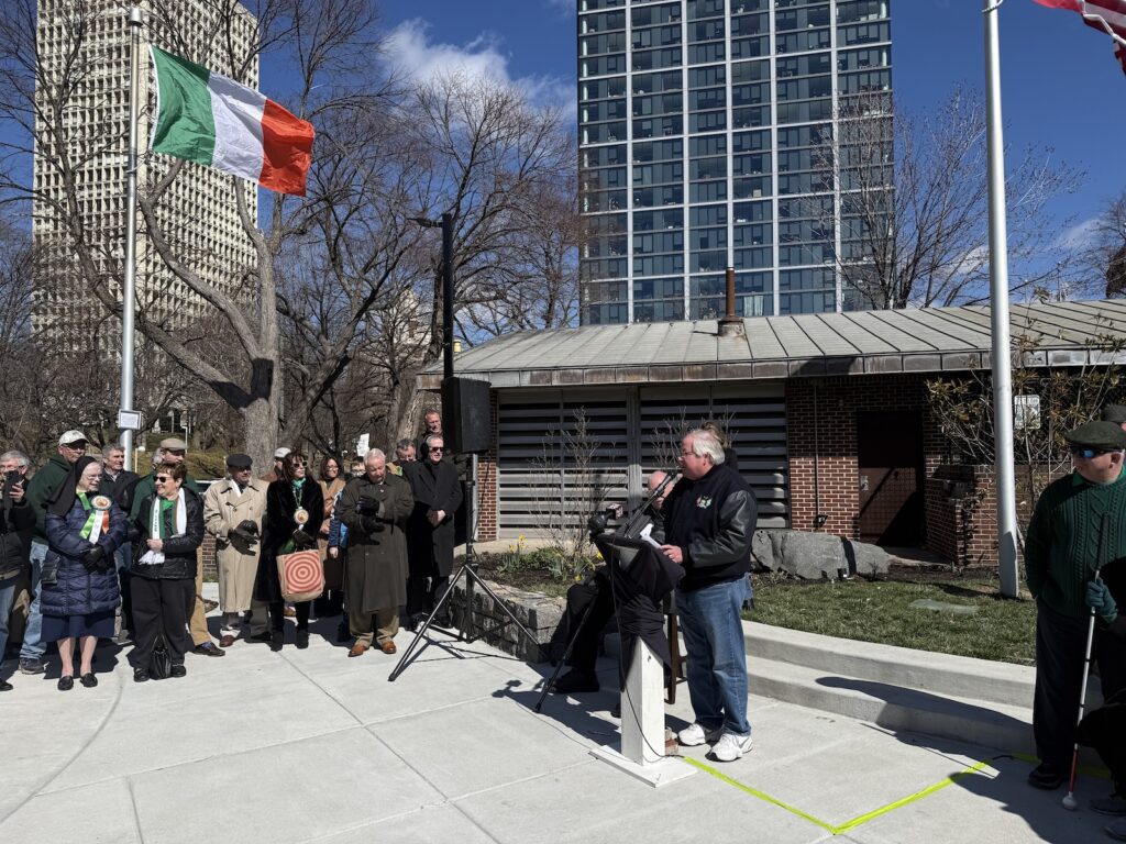 Mike Driscoll Saint Patrick's Day Commeration at The Irish Memorial