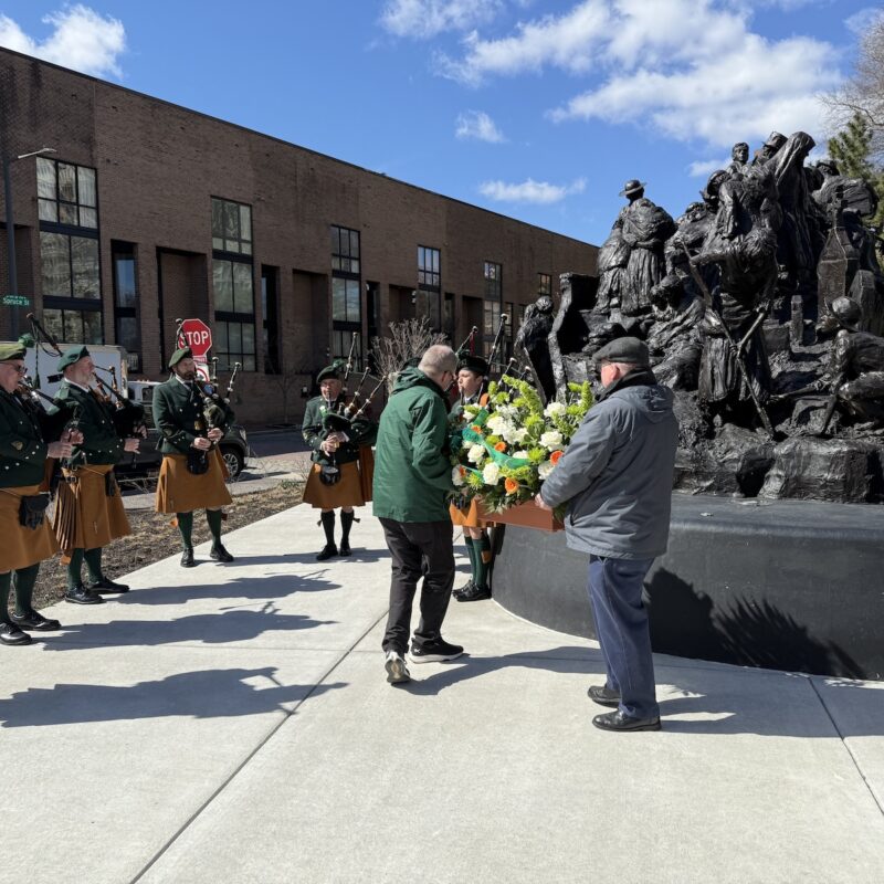 Saint Patrick's Day Commeration at The Irish Memorial